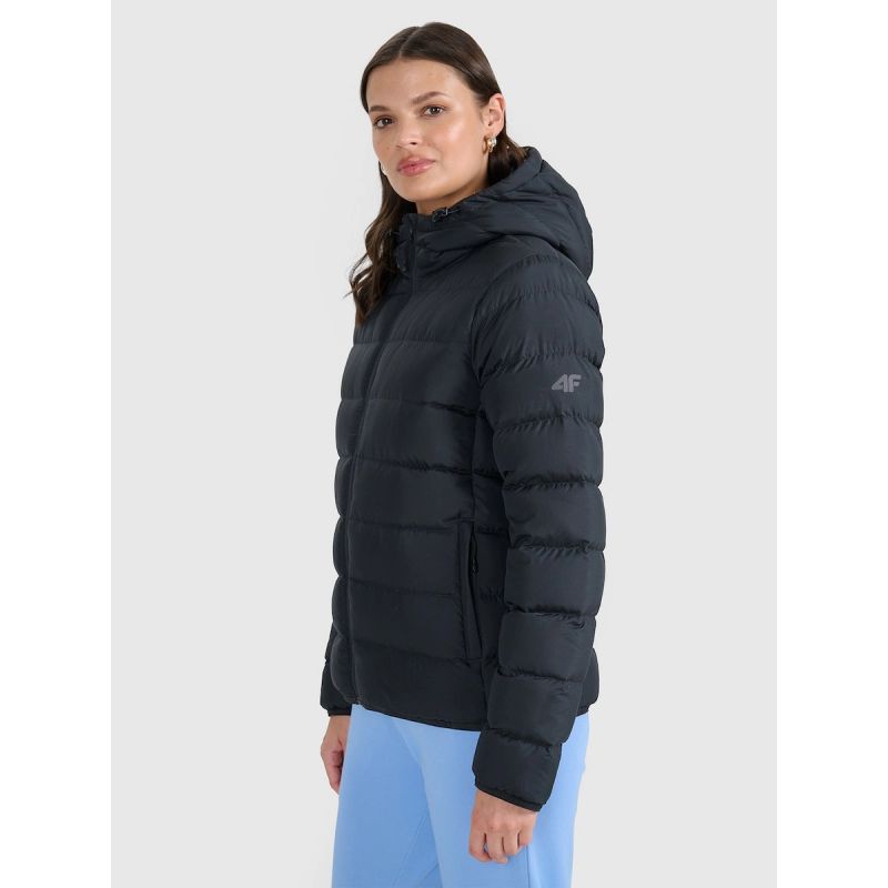 Women's down with natural filling 4F 4FRAW25TDJAF0800-20S kabát
