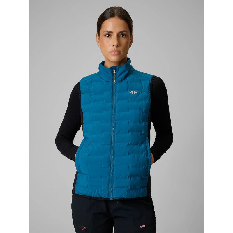 4F PRO trekking vest with Primaloft filling for women ezüst kiegészítő 4FWSS26TVJAF348-46S
