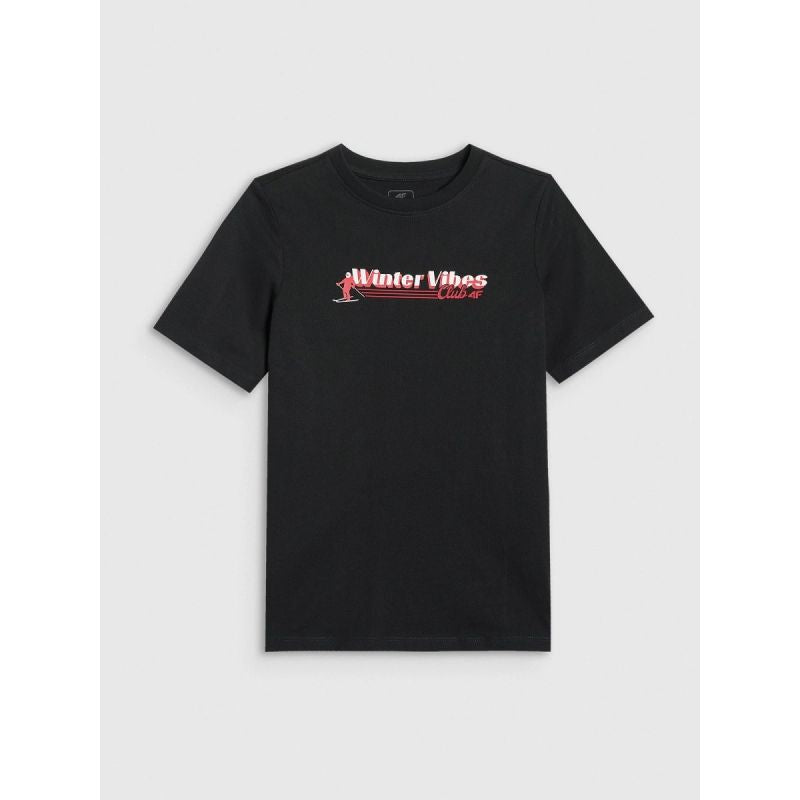 Boy's regular printed T-shirt 4F 4FJRAW25TTSHM3168-20S póló