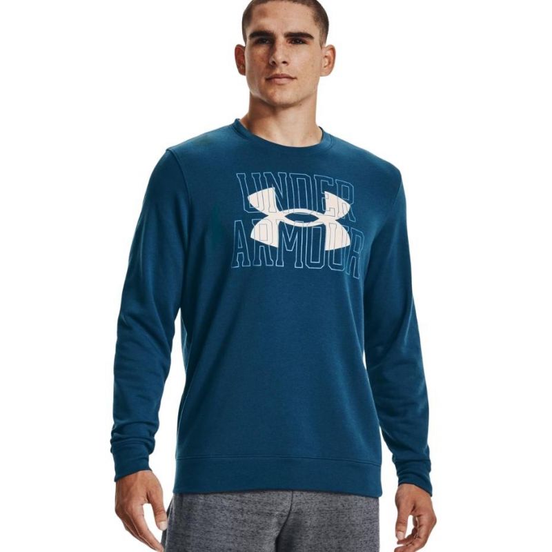 Under Armour Armor UA Rival Terry Logo Crew M 1370391 458 sweatshirt Pulóver