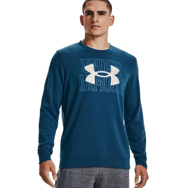 Under Armour Armor UA Rival Terry Logo Crew M 1370391 458 sweatshirt Pulóver