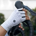 Rockbros Road Cycling Gloves Size: - White/Black fekete kesztyű