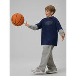 Loose longsleeve with print for boys 4F