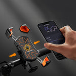 Rockbros HW-117 Handlebar Clamp Phone Holder - Black and Orange czarny || pomarańczowy phones and accessories