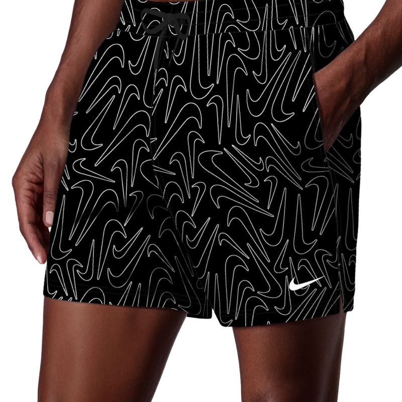 Nike Breaker Tossed Swoos 5" Volley Swim black fekete rövidnadrág NESSG572001