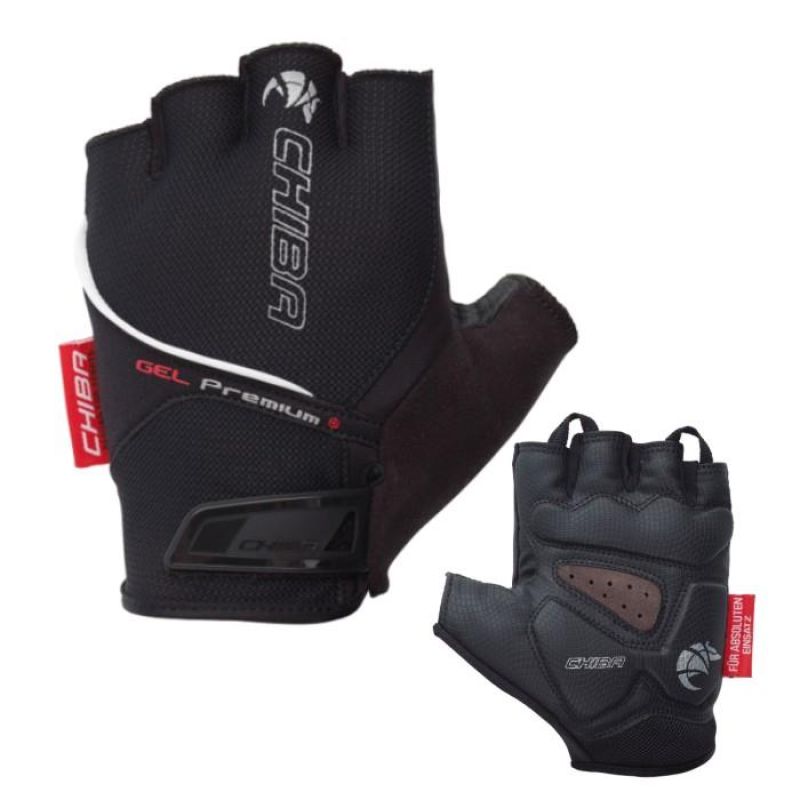 CHIBA Gel Premium XL Gloves Black fekete kesztyű