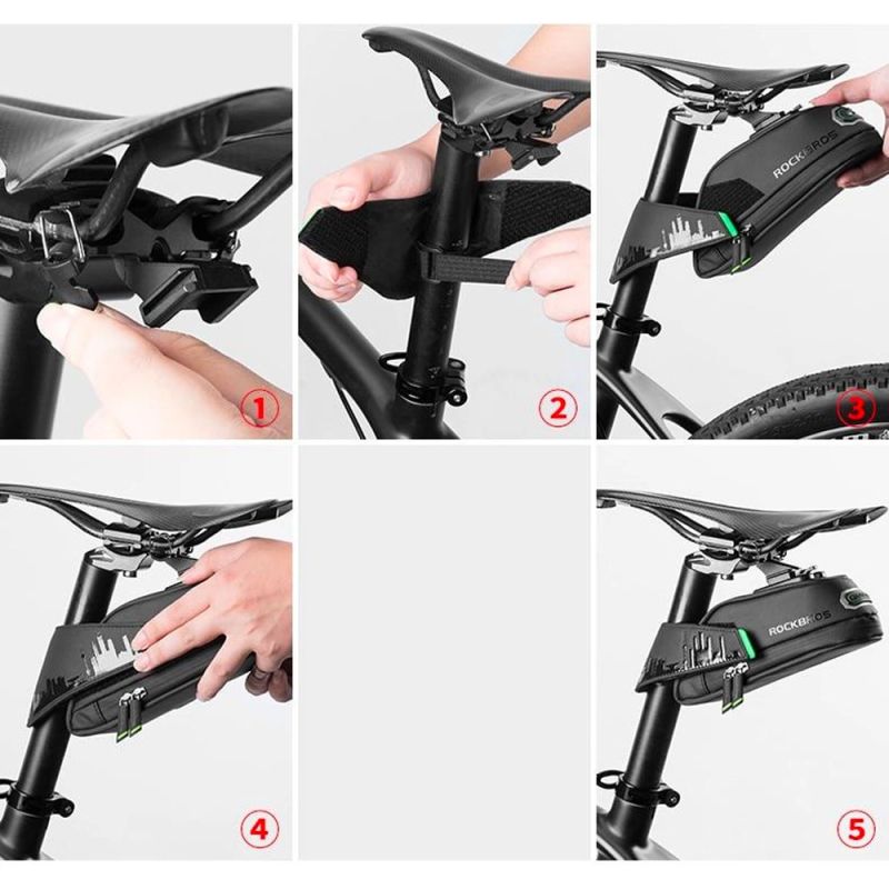 Rockbros C27-1 bicycle under the saddle - black fekete táska