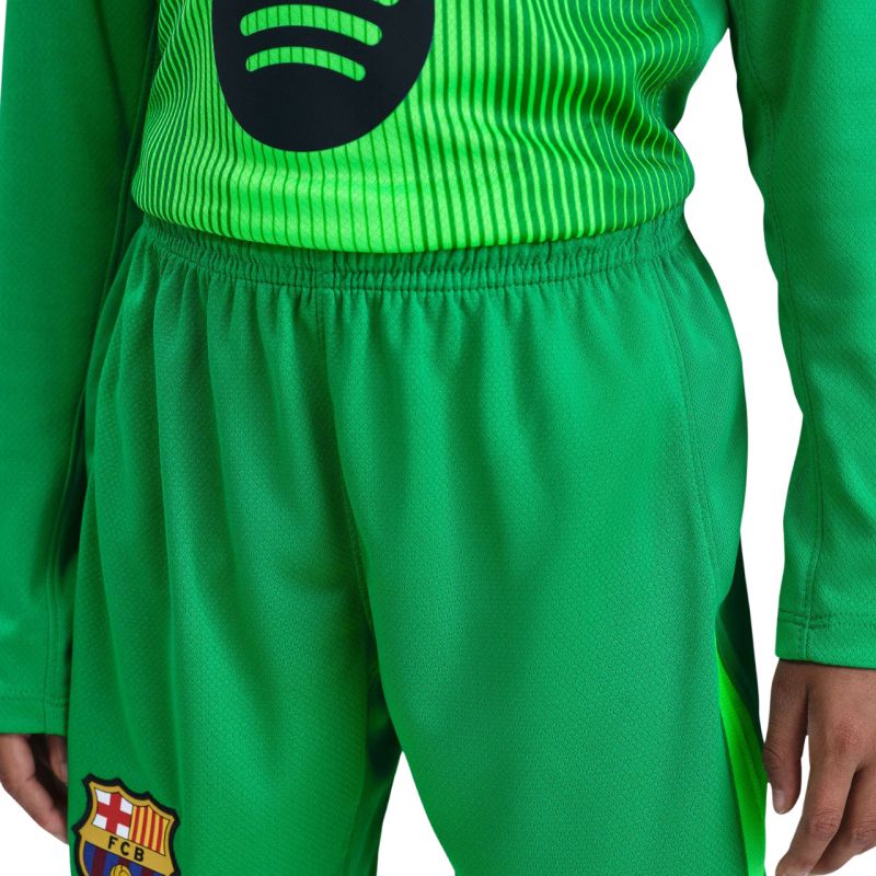 Nike FC Barcelona 2025/26 Stadium Goalkeeper Kids' Green zöld gyerek rövidnadrág HQ0475310