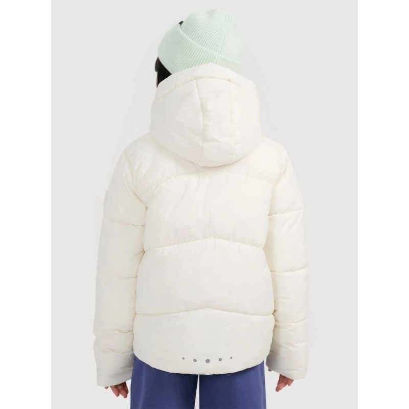 Girls' down with synthetic filling 4F 4FJRAW25TDJAF0825-10S kabát
