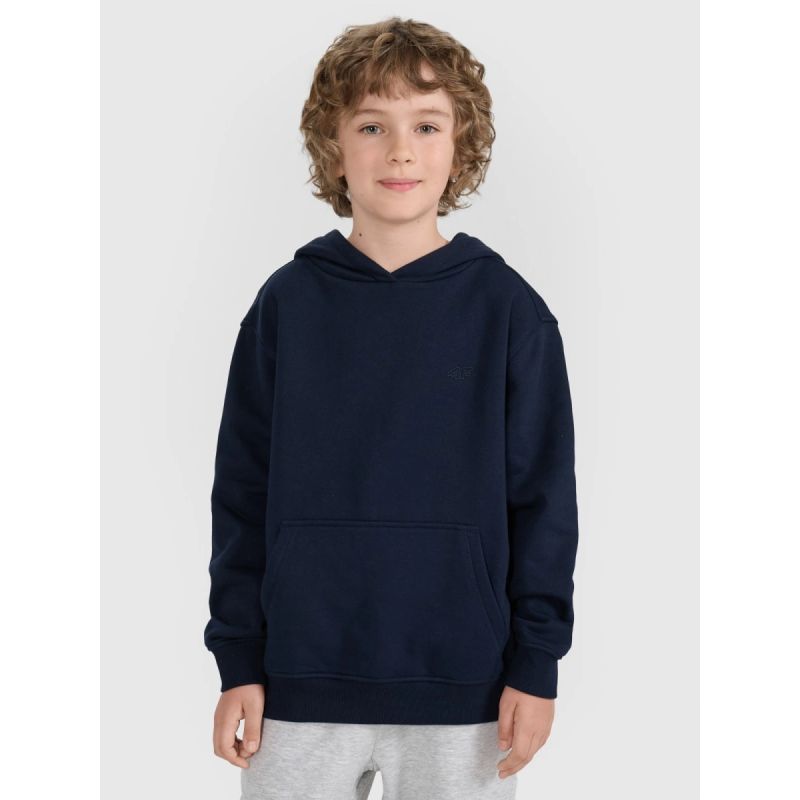 Boy's sweatshirt with hood, open, 4F 4FJRMM00TSWSM2482-31S kapucnis pulóver
