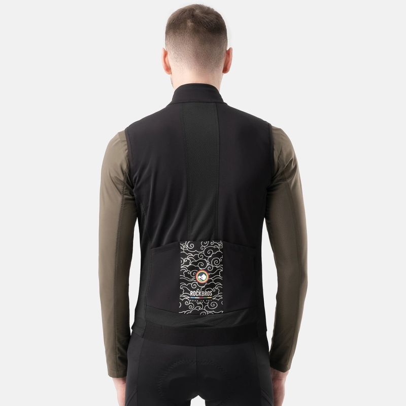 Rockbros ROAD TO SKY insulated windproof vest S - black s \ czarny vests