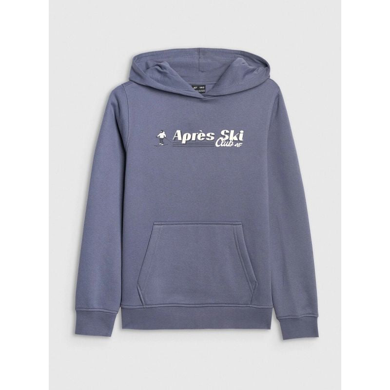Boy's sweatshirt with hood, open, 4F 4FJRAW25TSWSM2416-32S kapucnis pulóver
