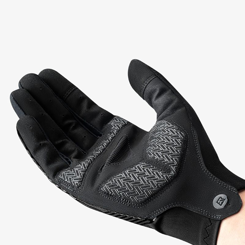 Rockbros cycling gloves spring/summer/autumn, full, size: L - black czarny \ l kesztyű