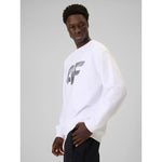 Men's sweatshirt without zipper and hood 4F 4FRAW25TSWSM2493-10S 3xl pulóver