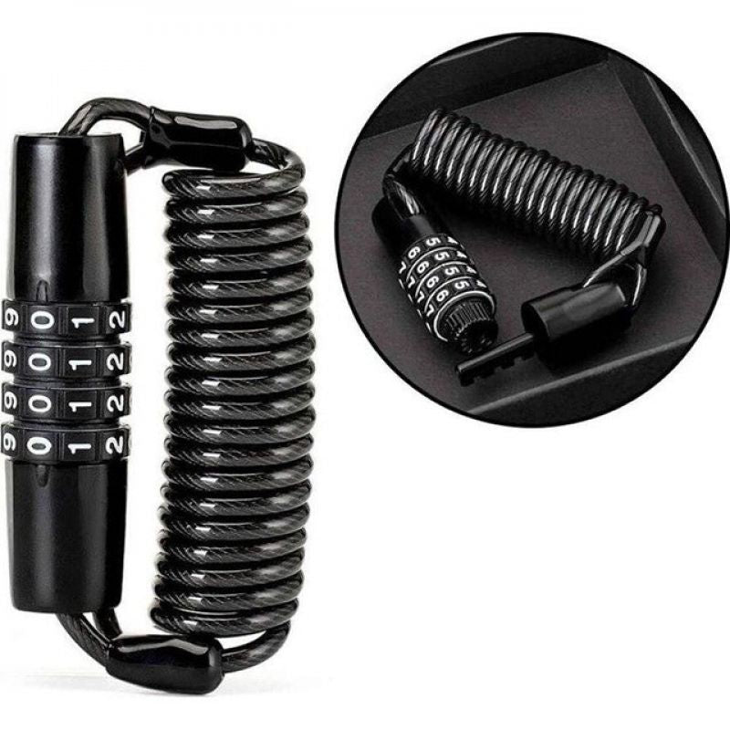 Rockbros T609 combination bike lock, 1.5 m – black fekete utcai cipő Rockbros-T609