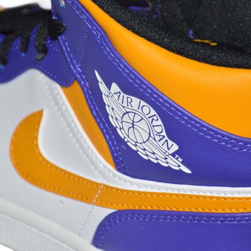 AIR Jordan 1 MID Sneakers Los Angeles Lakers LA - tornacipő