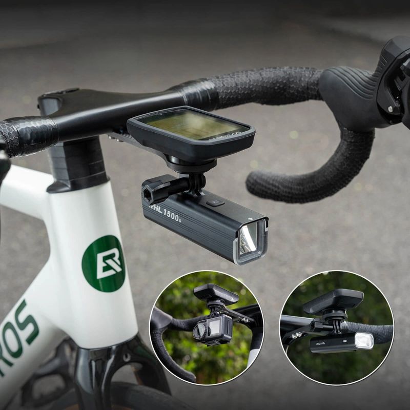Rockbros FK-307W Carbon Fiber Bike Computer Mount - Black