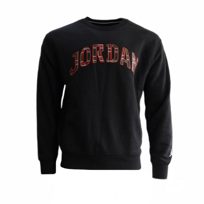 AIR Jordan Men's Essentials Black Sports Sweatshirt - fekete pulóver