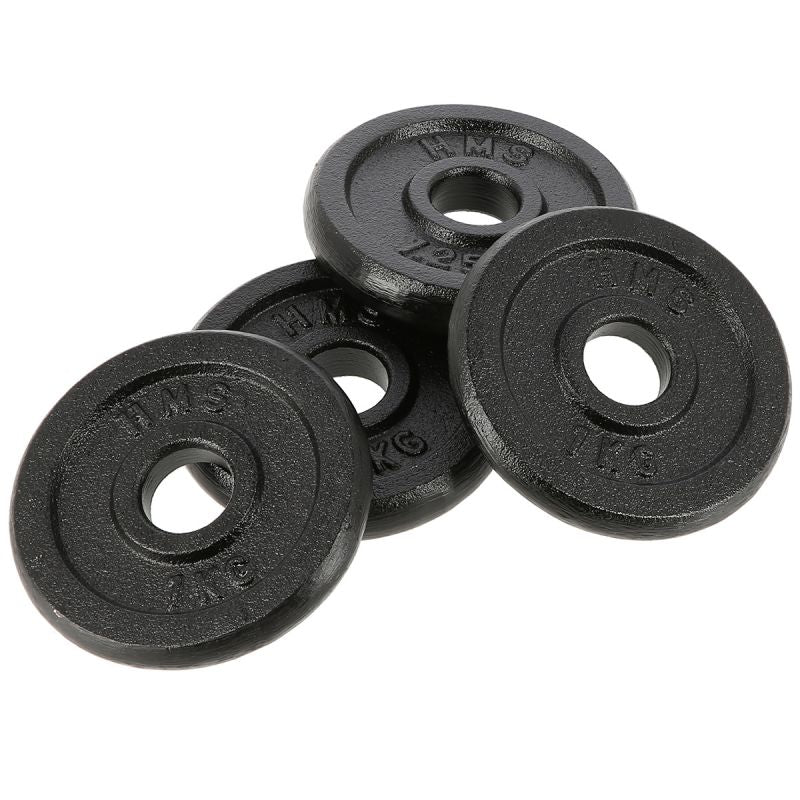 HMS Threaded dumbbell SG01 7 kg fekete edzőfelszerelés 17-59-123