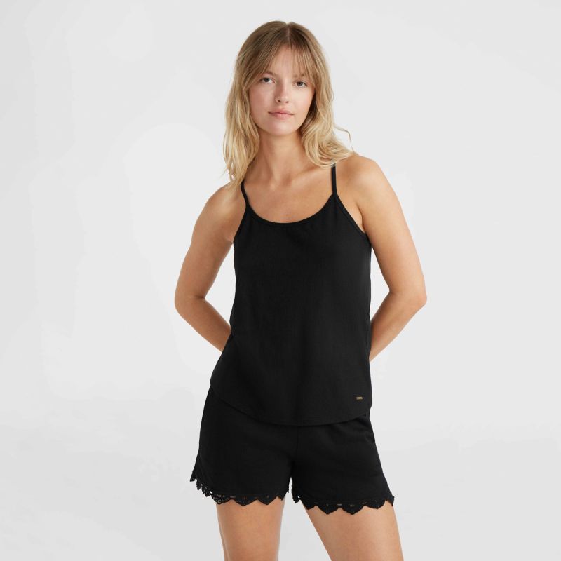 O'Neill Essentials Ava Lace Tank W fekete póló