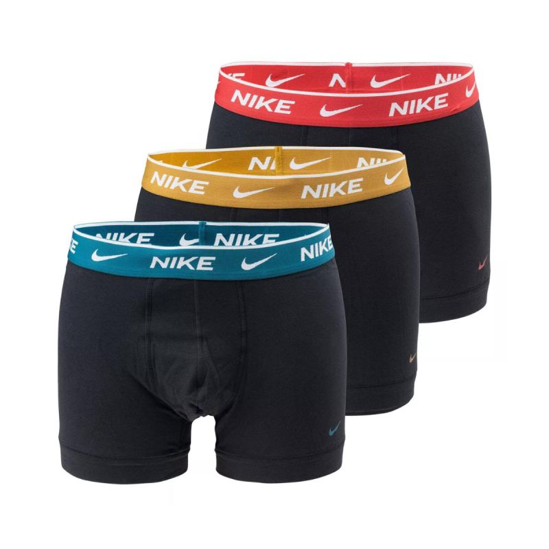 Men's Nike Trunk 3PK Boxer 3-Pack - 0000KE1008-C4R fekete short