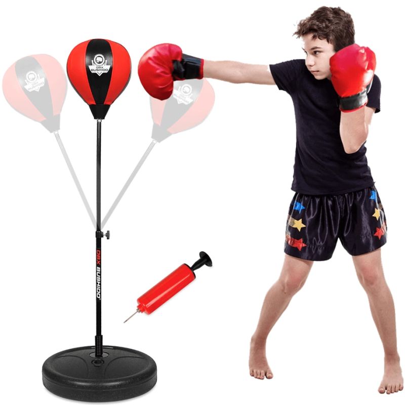 DBX Bushido Freestanding Boxing Reflex for Children DBX PRO 72–102 cm, Red piros labda TLS-S03-red