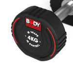 Body Sculpture TPU dumbbell BW 133 4 KG fekete edzőfelszerelés BW1334KG