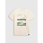 Men's regular printed T-shirt 4F 4FRAW25TTSHM3378-11S póló