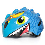 Wozinsky Children's Bicycle Helmet, Dragon Pattern, Lightweight, S - Blue niebieski védőfelszerelés HT-006N-199810