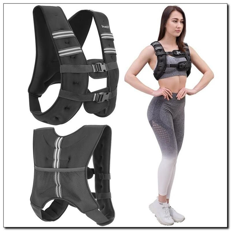 HMS KTO05 5kg neoprene weighted training vest fekete kabát 17-62-212