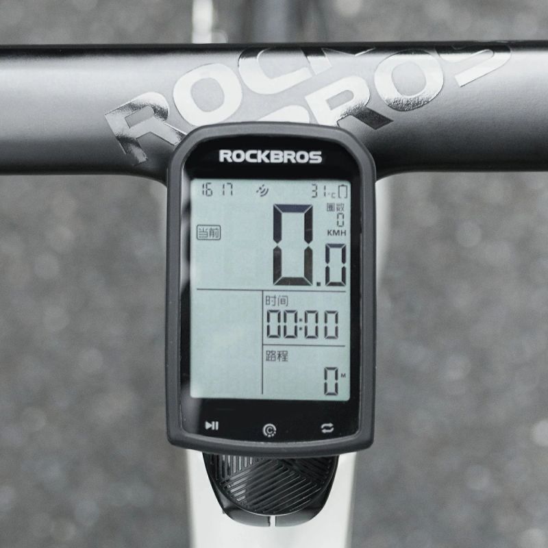 Rockbros WT-2 Bike Computer Holder with AirTag Space - Black