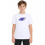 4F Boy's printed T-shirt gyerek póló 4FJWAW26TTSHM3515-10S