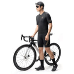 Rockbros Diamond Short Sleeve Cycling Jersey Size XXL - Black czarny \ xxl póló