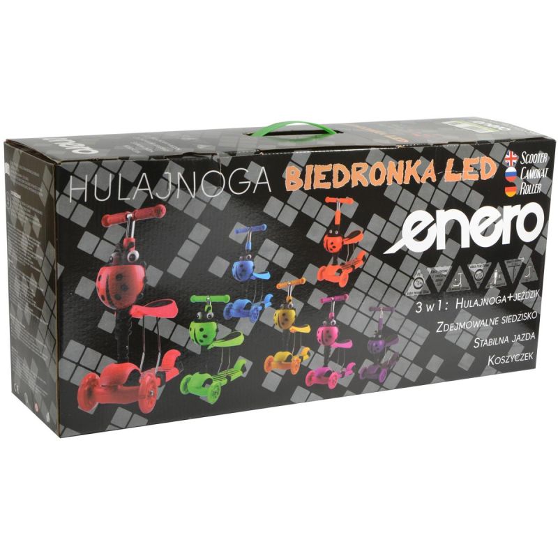 Enero Balance Scooter 3in1 Biedronka Pink rózsaszín scooters