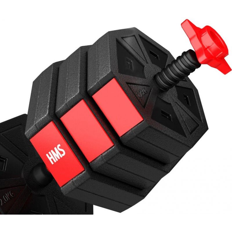HMS Composite dumbbell SGC20 20kg + barbell póló 17-57-030