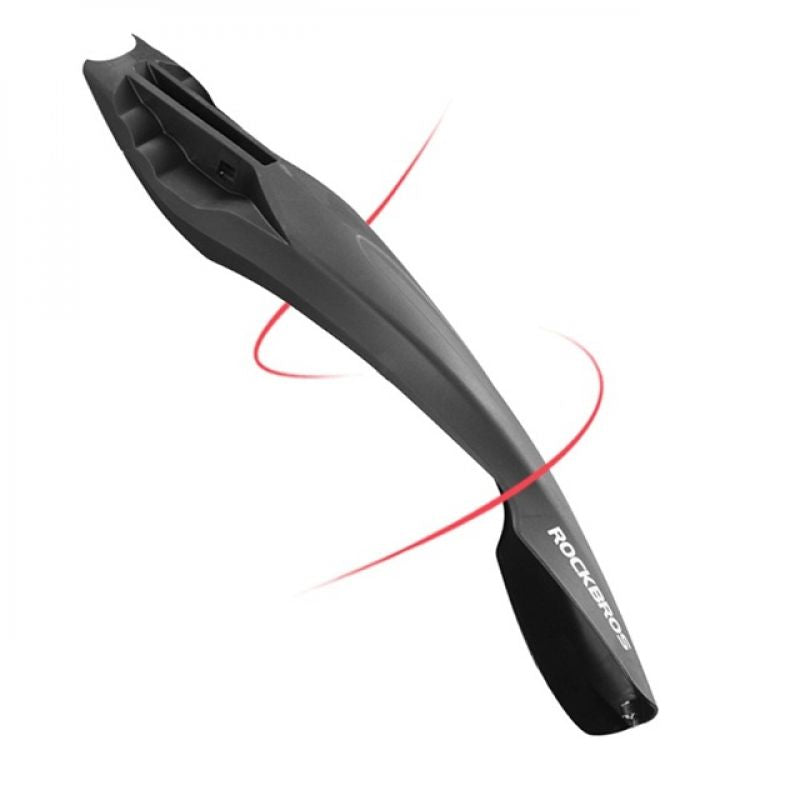 Rockbros Mudguard with Red LED Light - Black