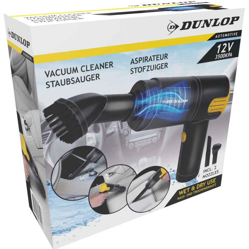Dunlop Handheld Car Vacuum Cleaner 12v fekete kiegészítő GSP-474496