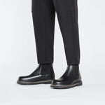 Birkenstock Highwood Slip On M LENA Black men's Chelsea boots made of genuine leather (1025764) Cipő