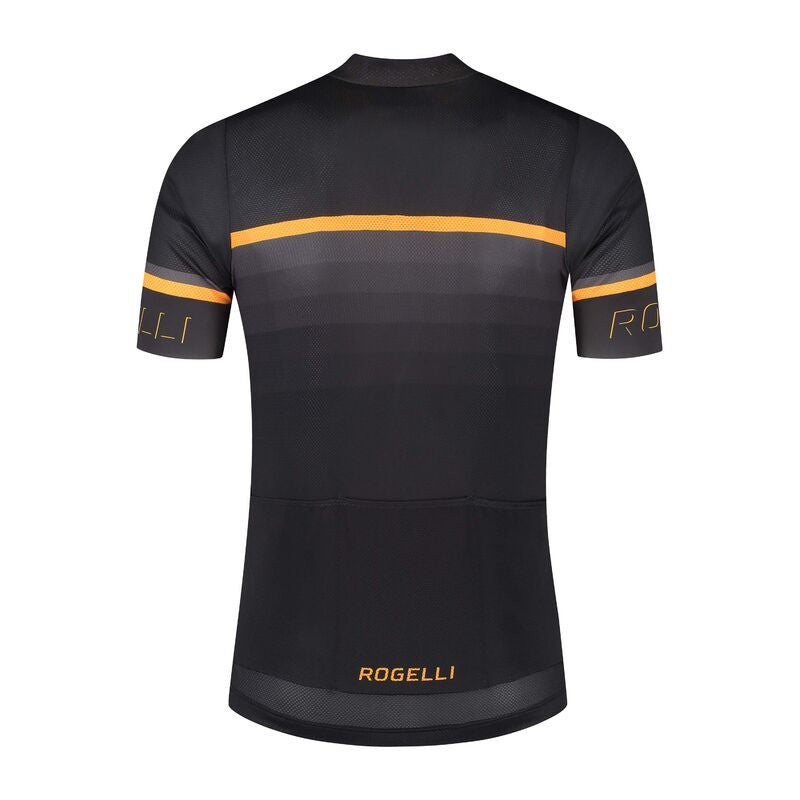 Rogelli HERO II T-shirt Black and Orange narancssárga póló