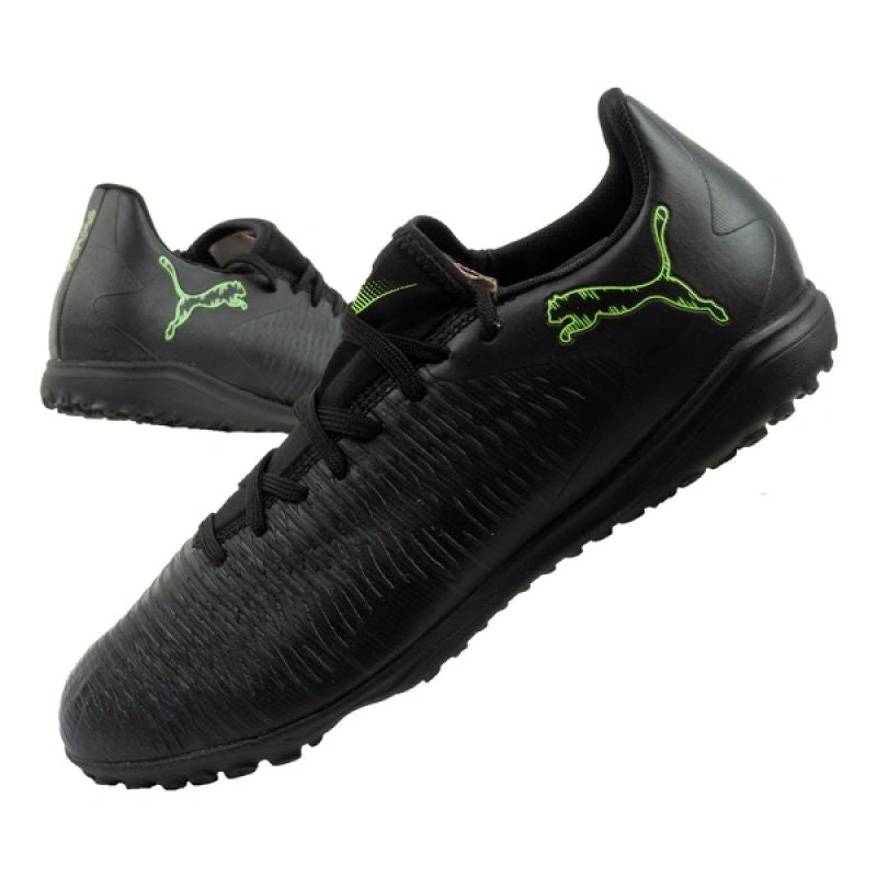 Puma men's sports Future 8 Play TT turf football black green zöld focicipő