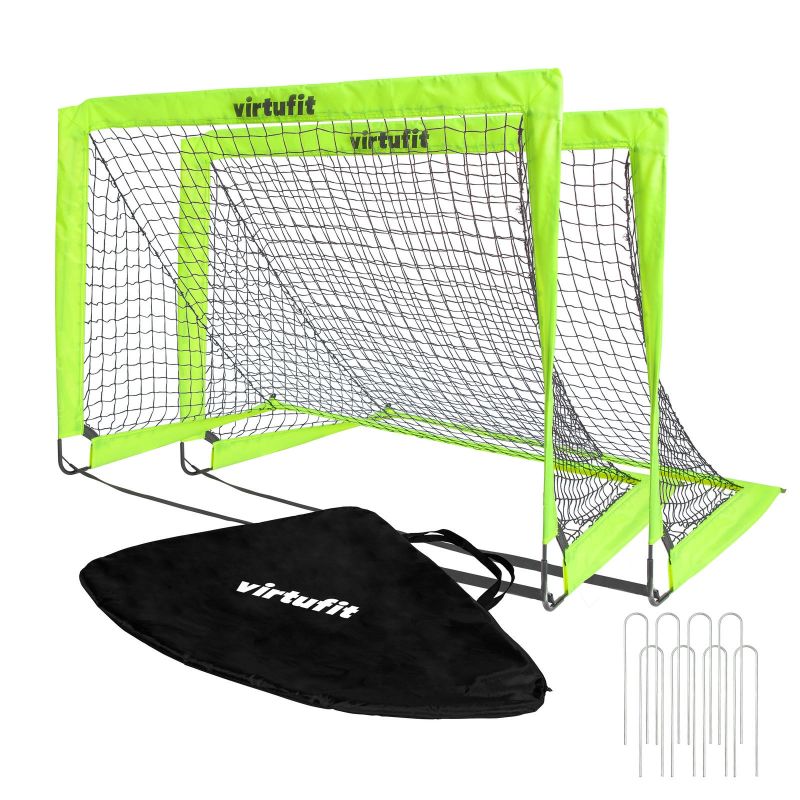 Virtufit Foldable Soccer Goal Set - Soccer Goals - 120 X 90 Cm General