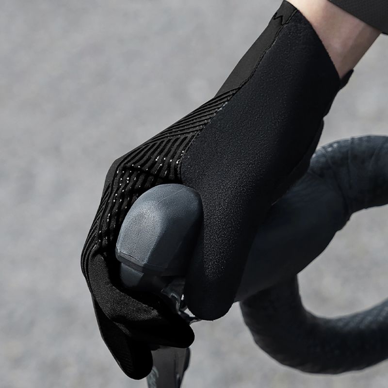Rockbros cycling gloves spring/summer/autumn, full, size: L - black czarny \ l kesztyű