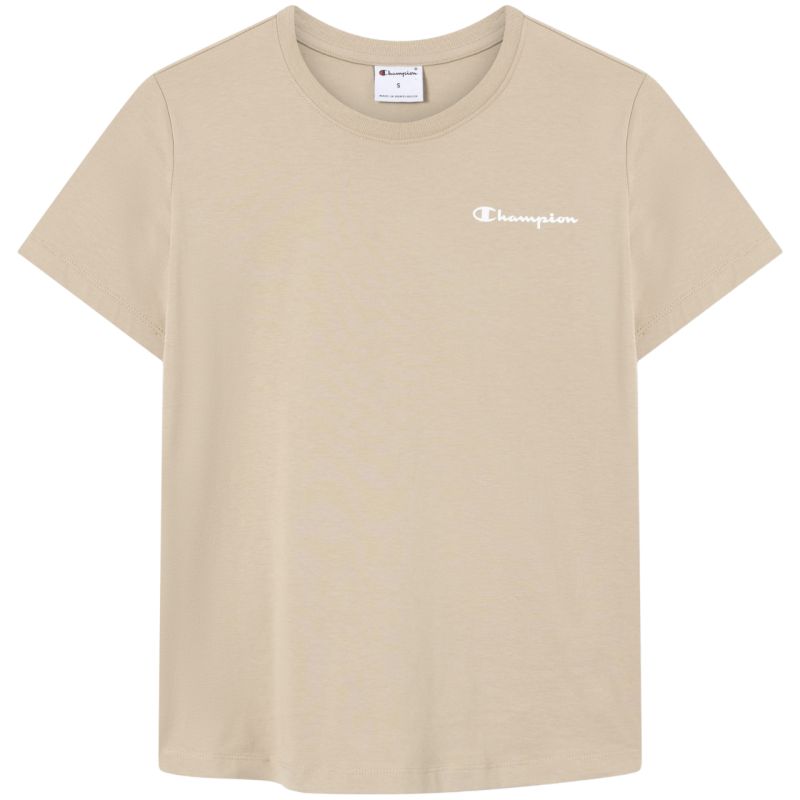 Champion Women's Sleeve T-shirt Beige 118408 MS041 bézs short