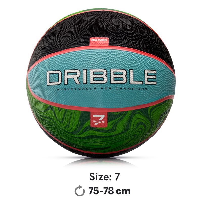 Meteor Dribble Basketball Blue/Green uniw labda