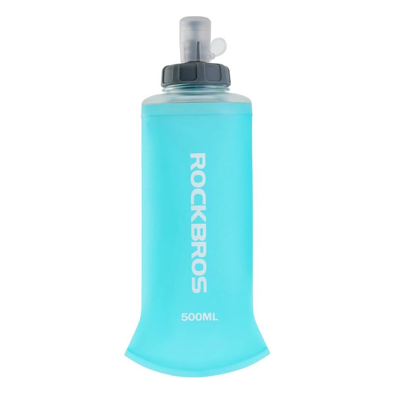 Rockbros 35210027001 soft flask running water bottle 500 ml - light blue jasnoniebieski training equipment