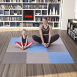 One Fitness Multipack MP10 puzzle mat blue-gray 9 pieces 10 mm szürke edzőfelszerelés 17-63-083
