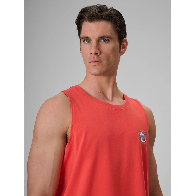 4F Men's regular sleeveless T-shirt with print póló