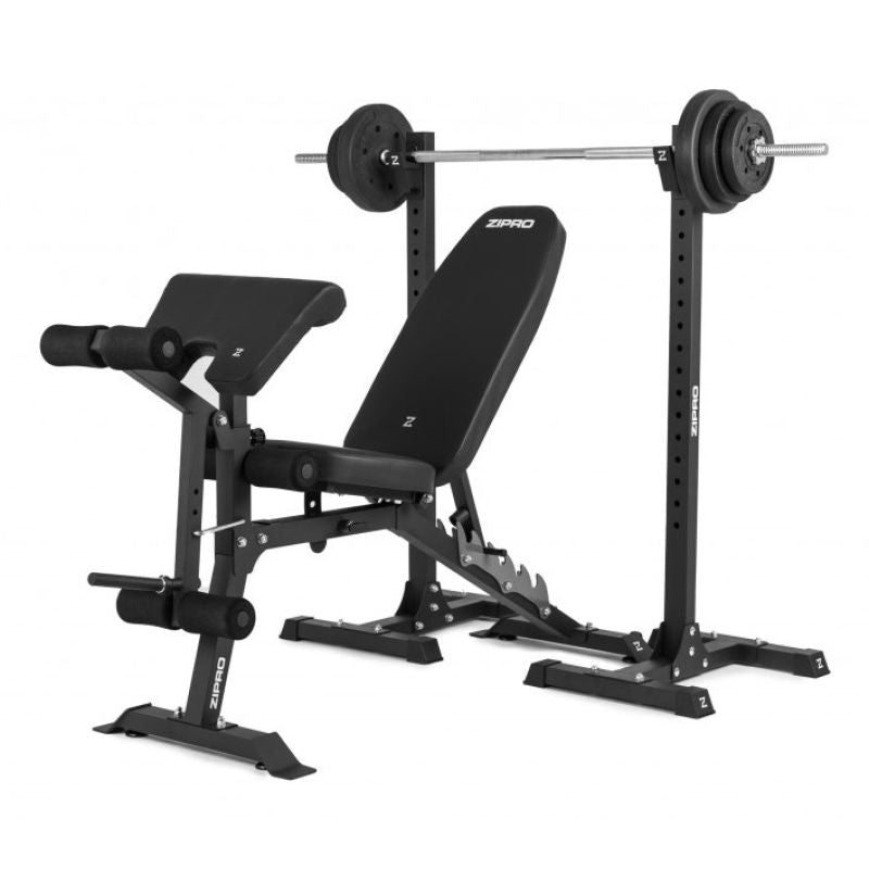 Zipro SUPERSET Adjustable Workout Bench Adjustable Backrest Adjustable Seat Gym, Home Black fekete edzőfelszerelés 33223