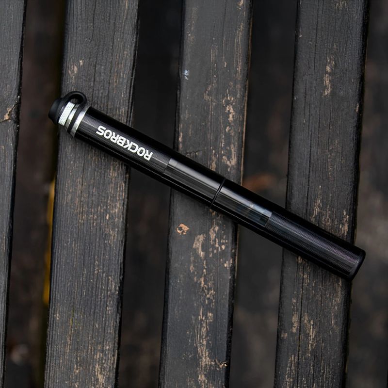 Rockbros HQ-67A-L03 BK Bicycle Pump with Pressure Gauge - Black fekete pumps