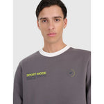 Men's sweatshirt without zipper, without hood, 4F 4FRAW25TSWSM2457-23S pulóver